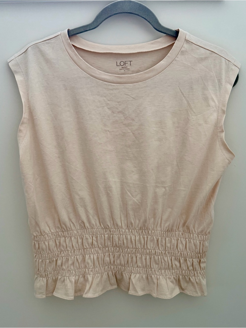 LOFT Outlet Soft Cream Short Sleeve Tee